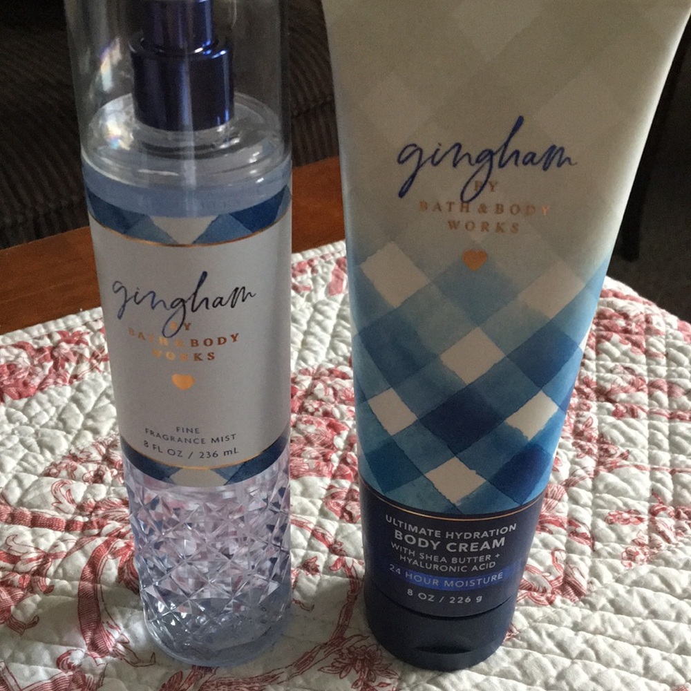 Bath & Body Works Gingham Set